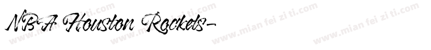 NBA Houston Rockets字体转换